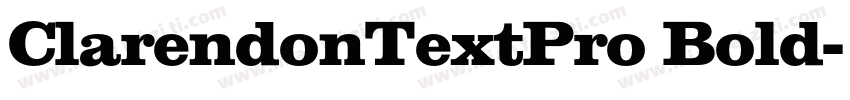 ClarendonTextPro Bold字体转换